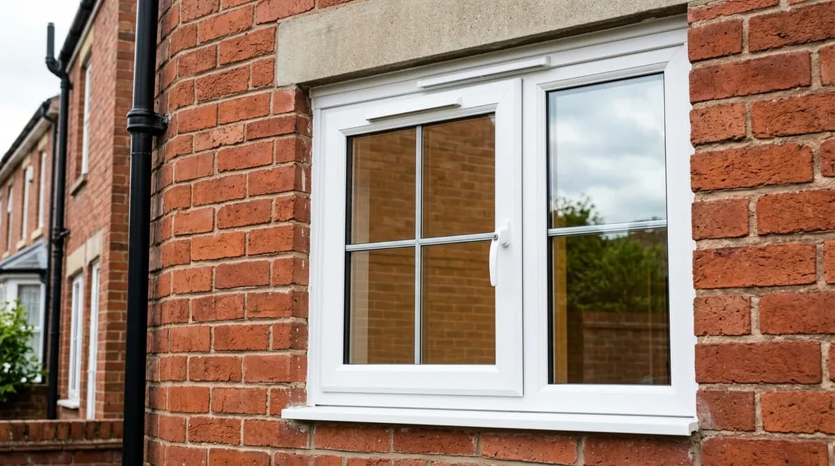 New replacement windows fitted on a British home